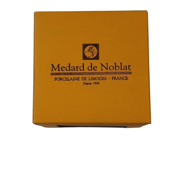 French Limoge small White Candle Holder Medard de Noblat - Picture 2 of 12